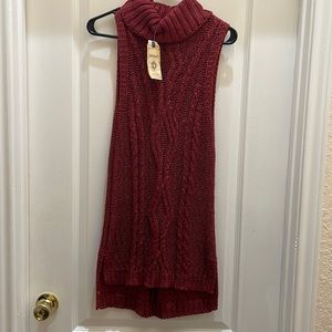 NWT DEMOCRACY SLEEVELESS TURTLENECK SWEATER